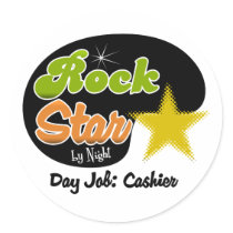 Rock Star By Night - Day Job Cashier