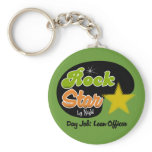 Rock Star By Night - Day Job Loan Officer keychains