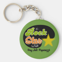 Rock Star By Night - Day Job Paparazzi Keychain