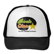 Rock Star By Night - Day Job Paralegal Coordinator Trucker Hats