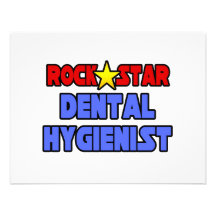Rock Star Dental Hygienist Custom Invite