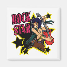 ROCK STAR FRIDGE MAGNET
