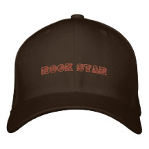 Rock Star Gold Copper Cap Embroidered Baseball Cap