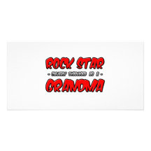 Rock Star...Grandma Photo Card Template