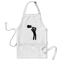 Rock star guitarist apron