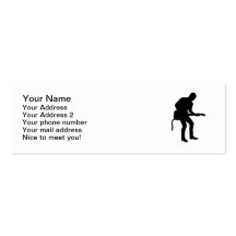 Rock star guitarist business card templates