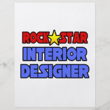 Rock Star Interior Designer Flyers