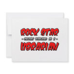 Rock Star...Librarian invitations