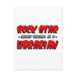 Rock Star...Librarian postcards
