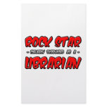 Rock Star...Librarian stationery