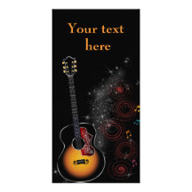 Rock star - map personalized photo card