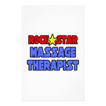 Rock Star Massage Therapist Stationery Design