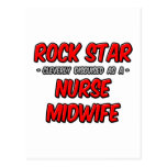 Rock Star .. Nurse Midwife Postcard