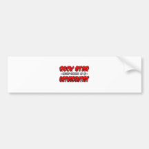 Rock Star...Orthodontist Bumper Sticker