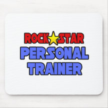 Rock Star Personal Trainer Mouse Pads