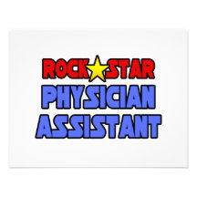Rock Star Physician Assistant Custom Invitations