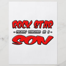 Rock Star...Son Flyer Design