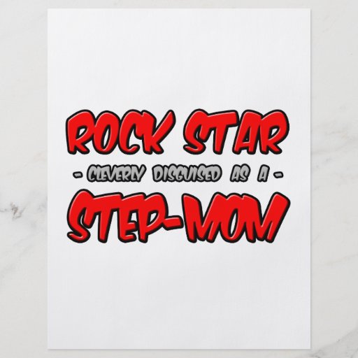 Rock Star...Step-Mom Flyer Design
