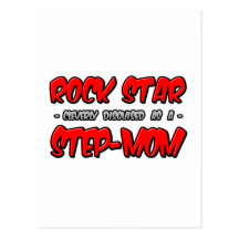 Rock Star...Step-Mom Postcards