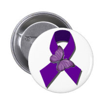 Rock the Ribbon Fibromyalgia Support Button