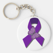 Rock the Ribbon Fibromyalgia Support Keychain