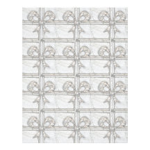 Rock Tiles With Bows Letterhead Template