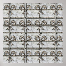 Rock Tiles With Bows Poster