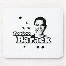 Rock to Barack T-shirt Mouse Pad
