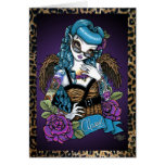 Rockabilly Baby Tattoo Angel Greeting Card
