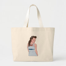 rockabilly canvas bag