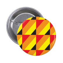Rockabilly pattern geometrics pinback button