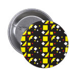 Rockabilly pattern Party mix Pinback Buttons