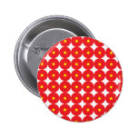 Rockabilly pattern star red circle pins
