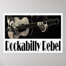 Rockabilly Rebel 36 x 24 Poster