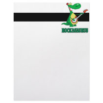 rockasaurus rock n roll dino dinosaur.ai letterhead template