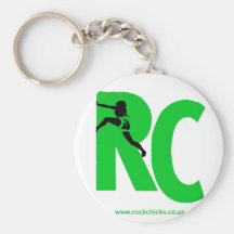 rockchickslogo_green porte-clefs