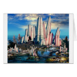 ROCKCOMPFORMATION3RIPPLESkyscrapersmess Greeting Card