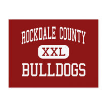 Rockdale County - Bulldogs - High - Conyers Post Cards