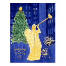 Rockefeller Angel Postcard