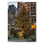 Rockefeller Centre Christmas Tree 2010 Greeting Cards
