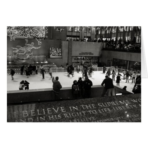 Rockefeller Centre Ice Rink Card
