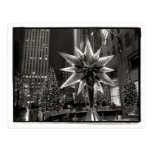 Rockefeller Plaza Swarovski Crystal Star Postcard