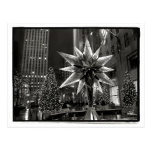 Rockefeller Plaza Swarovski Crystal Star Postcard