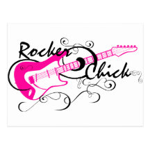 Rocker Chick Postcard