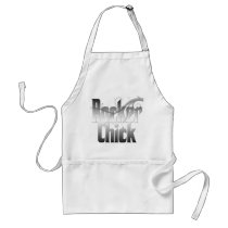Rocker Chick that cooks! Silver Tatoo design_APRON