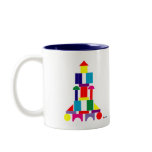 Rocket Block mugs