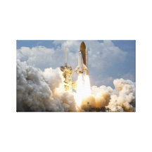 Rocket launch canvas print