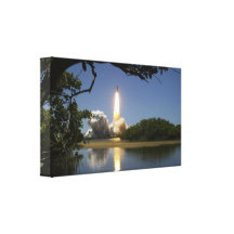 Rocket launch canvas print.