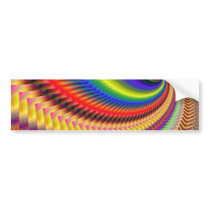 Rocket Man Firework Fractal Bumper Sticker
