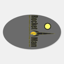 rocket man sticker